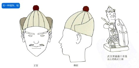 魏晋屋山帻和筩袖铠一