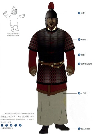 南北朝时期的铁胄和筩袖铠